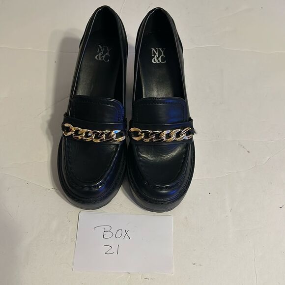 New York & Company Shoes - New York & company black platform shoes size 9